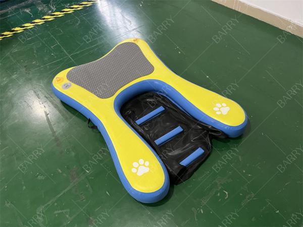 High Stability Non-Slip Upgraded Steps Inflatable Portable Floating Dog Boat