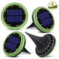 Buy cheap 8 Led Solar Ground Lights Garden Solar Disk Ground Light For Night 2 Years product
