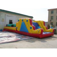 Buy cheap Giant Commercial Inflatable Obstacle Course with slide / Inflatable Tunnel 10x4m product