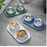 Buy cheap Stainless Steel Pet Feeder Bowls With No Skid Silicone Mat from wholesalers