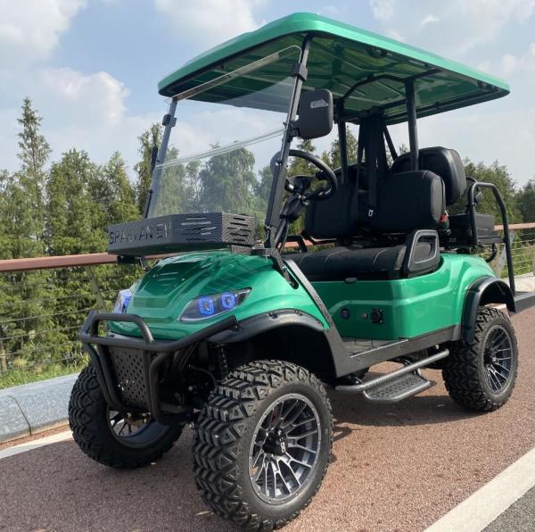 Buy cheap 4 Person 4 Seater Electric Golf Cart 4 Wheel Disc Brake 10 Inch TFT IP66 from wholesalers