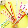 Buy cheap Disposable Party Supplies Paper Straws Juice Milkshake Smoothie Paper Straws from wholesalers