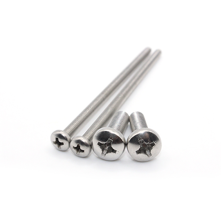 Stainless Steel 304 Phillips Pan Head Machine Screw M2 M3 M4 M5 M6 M8 Cross Recessed