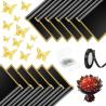 Buy cheap Golden-edge jelly film, flower wrapping paper, matte paper, semi-transparent waterproof, flower bouquet wrapping paper, flower shop material from wholesalers