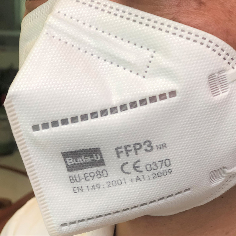 FFP3 Particulate Respirator Mask CE Certification , FFP3 Mask With Earloops , No Head Band FFP3 Face Mask Respirator