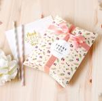ODM Paper Food Grade Packaging Folding Pillow Shape Gift Box Small Flower