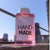 Buy cheap 250ml 450ml 500ml PET Customized Transparent square decorative plastic juice coffee tea beverage bottle with cap from wholesalers