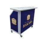 Cordless Cocktail Mobile Bar For Weddings , Ktv Lobby Led Mobile Bar Uv