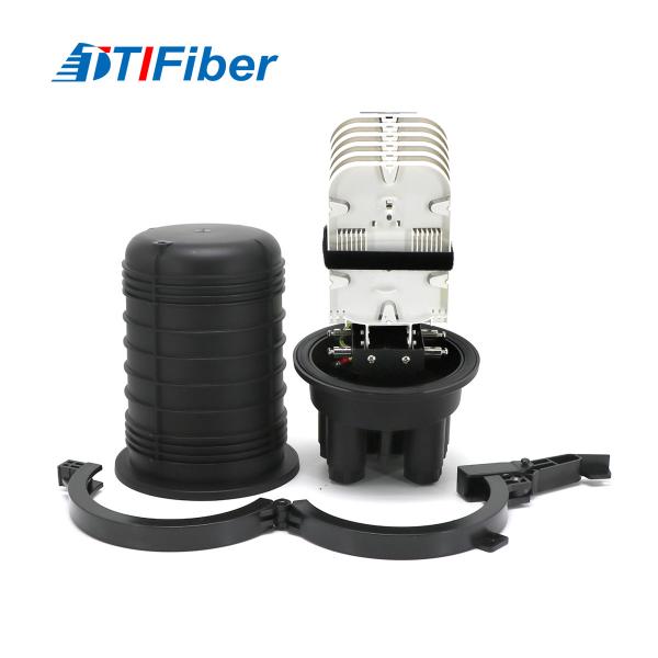 Buy cheap Black Dome Type Fiber Optic Splice Closure Vertical from wholesalers