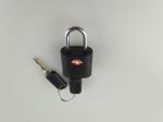 Hot sale PC Travel Luggage TSA lock&25.7g Tsa Lock&Black Plastic padlock with