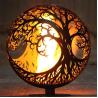 Buy cheap Tree Of Life Ellipse Corten Steel Sphere Fire Pit 900mm Outdoor Decoration from wholesalers