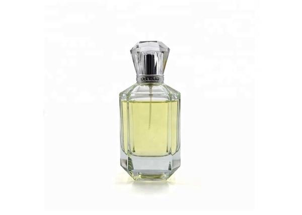 Buy cheap Aluminium Cap Antique Clear Glass Perfume Bottles 100ml With Atomizer from wholesalers