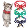Buy cheap Christmas Adjustable Bow Tie Cat Collar Breakaway Bow Knot Design With Charming Fish Bone from wholesalers