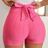 Buy cheap Quick Dry High Waist Yoga Sports Workout Shorts Bow Tie Textured Butt Lifting from wholesalers