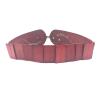 Buy cheap Vintage Stretch Wide Waist Belt Red Color Metal Wing Buckle / Women Dress Waistband from wholesalers