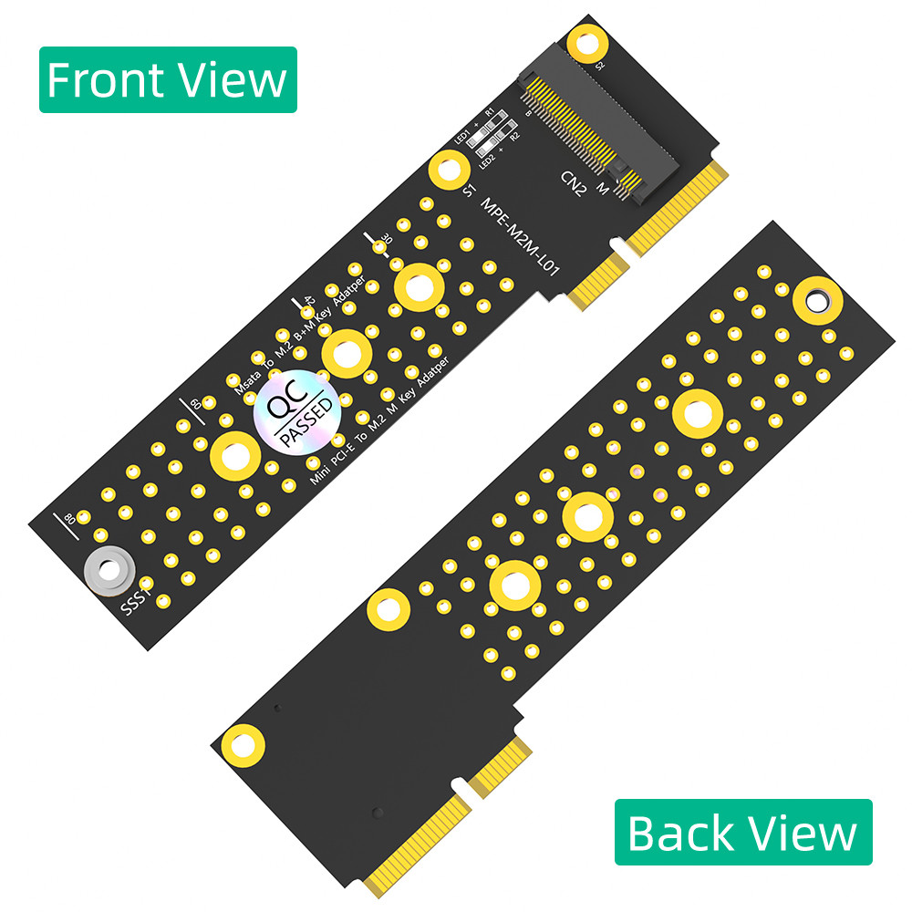 M.2 (NGFF) Nvme SSD to Mini PCIe Adapter M.2 NGFF Key-M Adapter