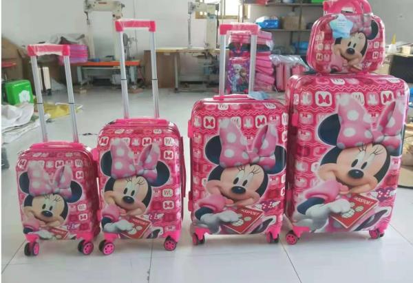 Buy cheap Wholesale New Style Cartoon Kids Girl Princess Animal Mouse Kt Cat Pink Suitcase Trolley Luggage Bags from wholesalers