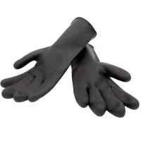 Buy cheap Latex Heavy Duty Industrial Rubber Gloves Solvent Resistance Flock Lined Rubber product