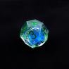 Buy cheap Transparent blue liquid natural resin desktop game dice set dnd dice from wholesalers