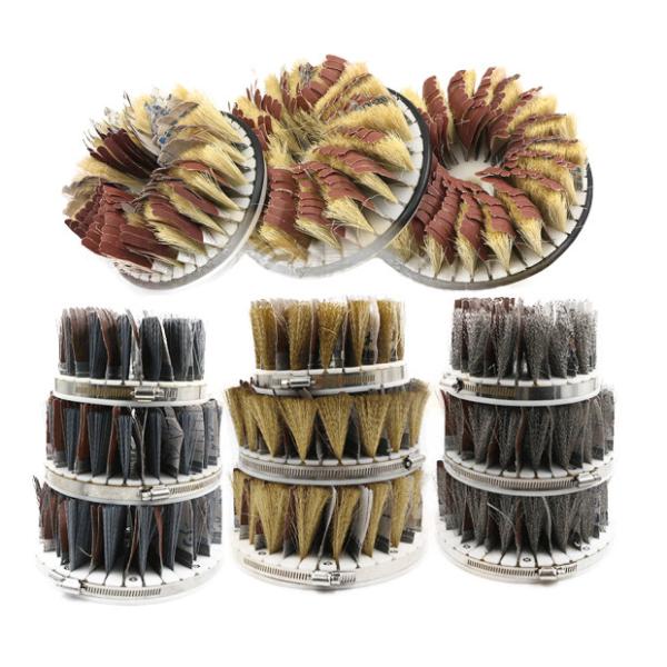 Quality ISO9001 Sisal Disc Sanding Brush Head Wheel Polishing Surface for sale