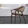 Buy cheap H81cm Ash Wood Restaurant Chairs Artisanal Fabrication With Armrests from wholesalers