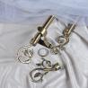 Buy cheap Fer De Rideau 22mm Aluminum Four Leaf Curved Finial 6-Meter Twisted Curtain Rod With Accessories from wholesalers