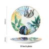 Buy cheap Jungle Animal Pattern Ceramic Plate Set Round European Style For Home Party from wholesalers