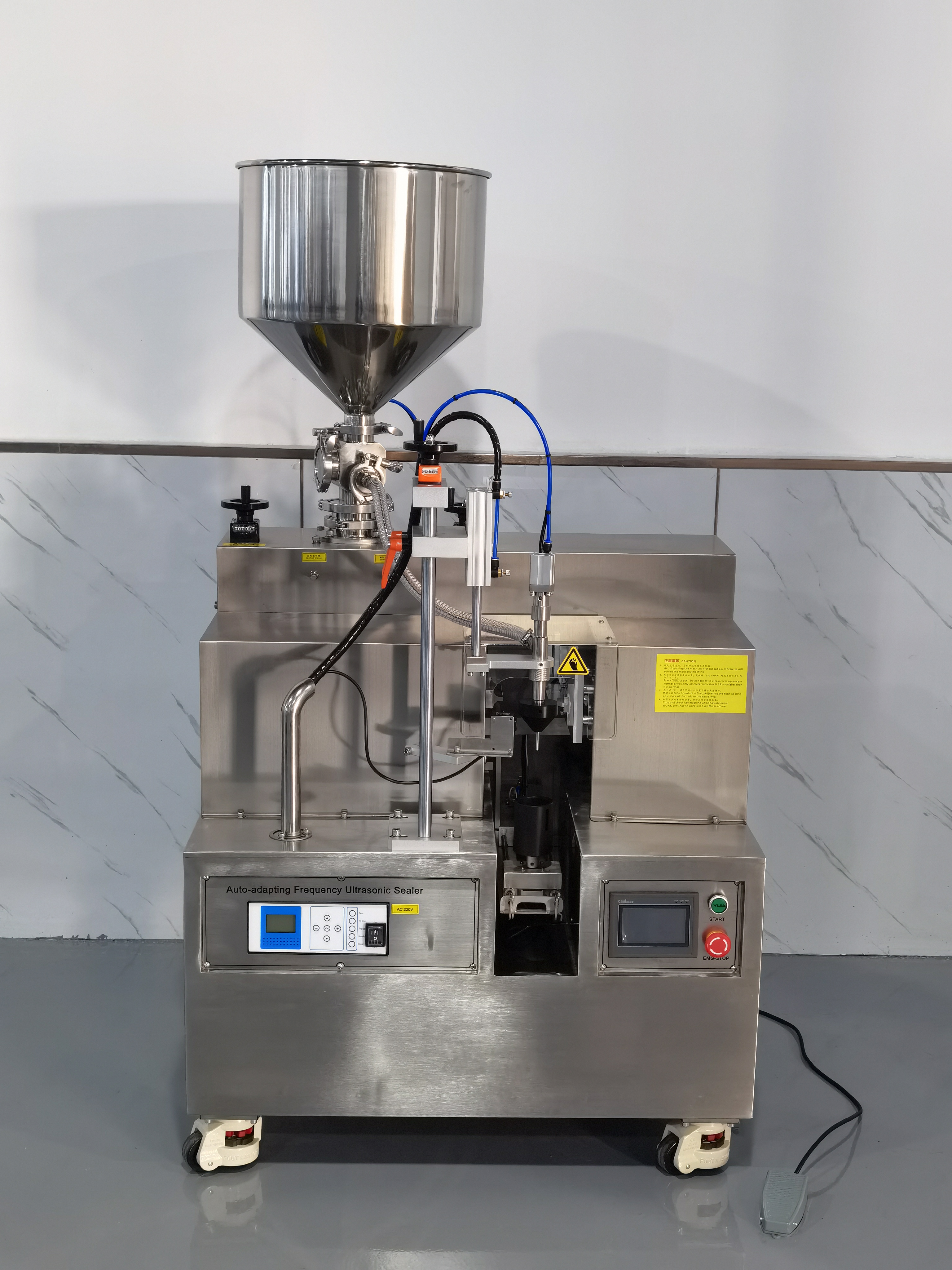 Ultrasonic Tube Automatic Filling Machine 20kHz Low Noise Level