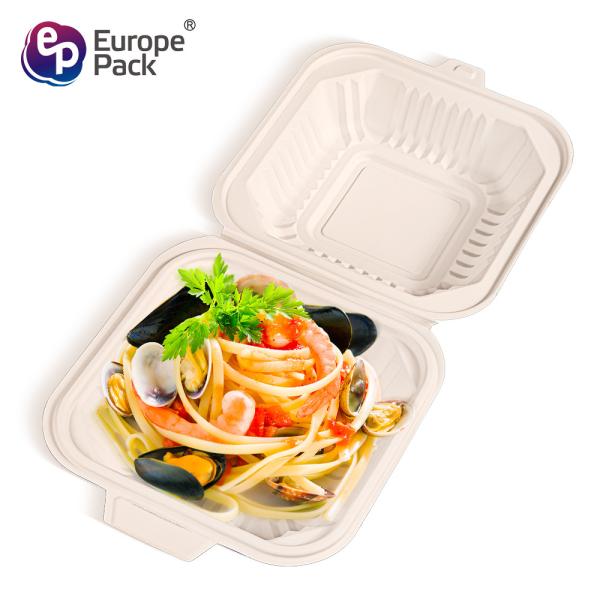 Food grade eco friendly disposable biodegradable 550ml cornstarch plastic