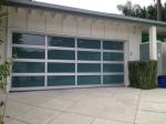 Villa Use Frosted Aluminum Sectional Door Easy Installation Break Prevention