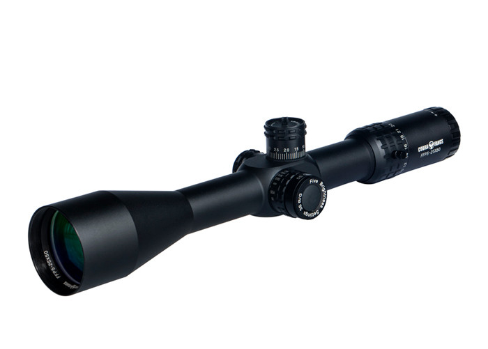 SF5 - 25X50E First Focal Plane Scopes 1 / 4 MOA Click Value Aluminum Alloy Material