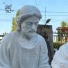 Buy cheap Marble Jesus Washing His Disciple'S Feet Sculpture Life Size White Marble Jesus Washing Feet Statue Religious from wholesalers