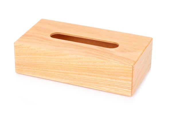 Buy cheap Customized wooden color acrylic rectangular tissue cover for 5-star hotel from wholesalers