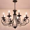 Buy cheap Vintage Loft Retro Chandelier Beige Black Color Vintage lustre American Candle Chandelier(WH-CI-146) from wholesalers