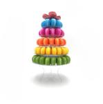 6 Tier Clear Blister Macaron Tower For Cake Decoration