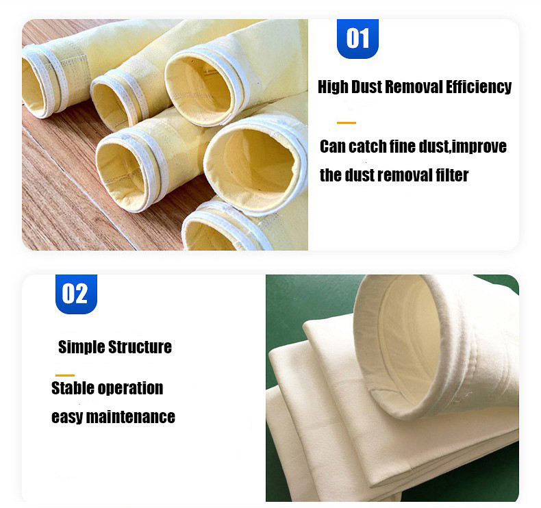 Industrial Nomex Dust Filter Bag High Temperature Customized
