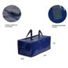 Buy cheap Travel Tote Should Handle Bags, Grid Bag With Zipper 160 GSM Big PP Laminated Non Woven Zipper Bag Large Luggage Bag from wholesalers