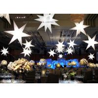 Buy cheap Star Shape Inflatable Lighting Decoration With Polysilk Material 1200W Halogen product