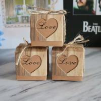Buy cheap Laser Cut Heart Wedding Paper Box 5x5x5cm Birthday Party Favor Boxes product