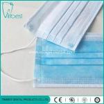 3 Ply Disposable Non Woven Face Mask , Disposable Earloop Face Mask