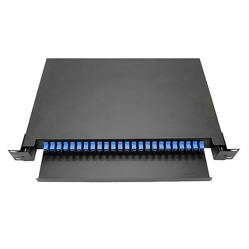 ODF 24 Port Fiber Optic Patch Panel Enclosure Box 24Core Drawer Joint