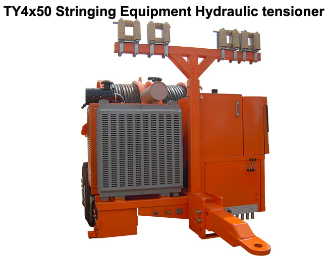 Max Tension 4x50KN Stringing Equipment Hydraulic Cable Tensioner For Overhead Power Lines Hydraulic Tensioner