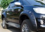 Upgrade Black Wide Wheel Arches Fender Flares for TOYOTA HILUX 2012 - 2014 Vigo