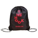 210D Polyester Woven Packaging Bags Dark Green Single Side Image For Advertising