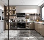 Luxury Design Home Furniture Kitchen Cabinet Lacquer Finish Wooden Cabinet