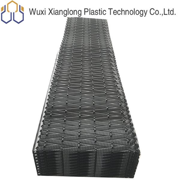 Buy cheap PVC Cooling Tower Fins Block Cross Flow Media 750X2000mm Black Grey from wholesalers