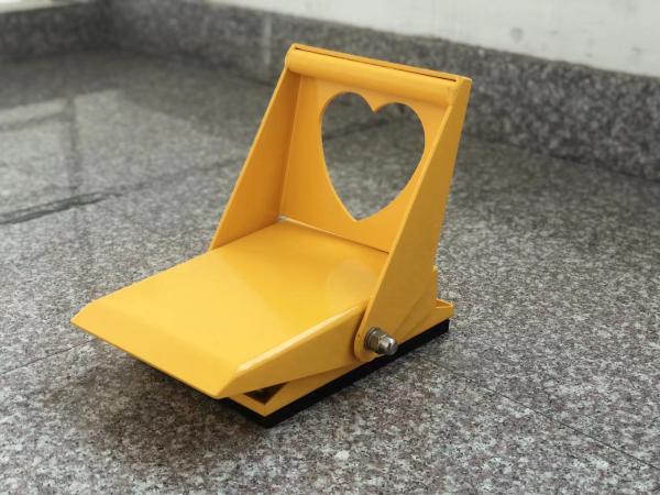 Buy cheap Striking Yellow Foldable Anti Theft Wheel Lock Love Shaped from wholesalers
