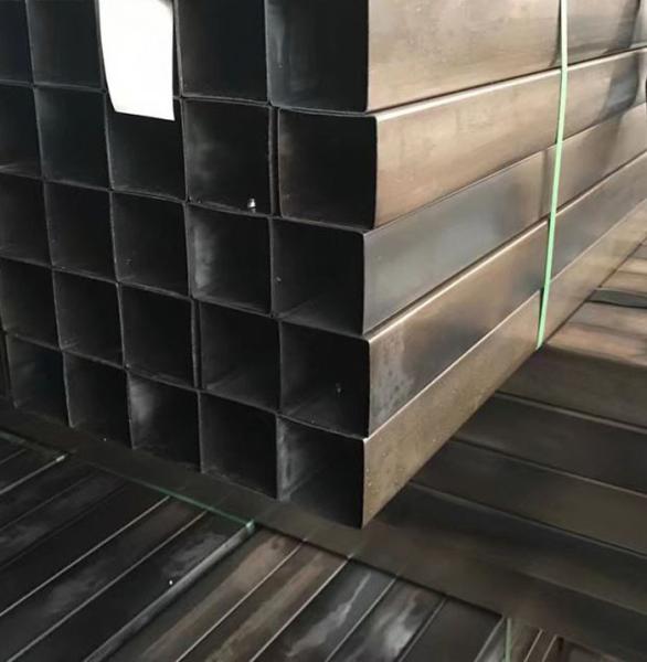 Buy cheap Flat End Black Welded Steel Pipe High Performance For Furnitures / Construction from wholesalers