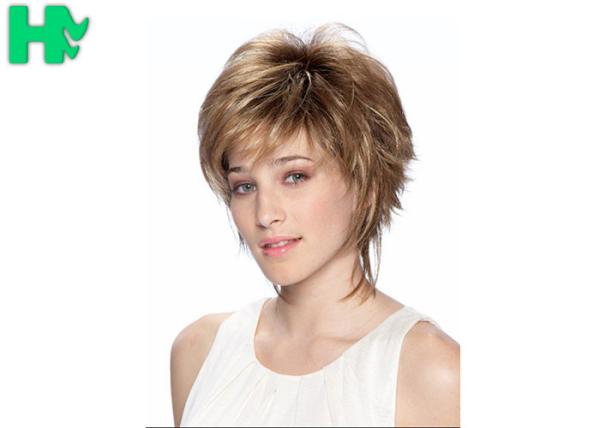 Buy cheap 100% High Heat Resistant Fiber Short Women’s Wigs Stylish Wigs For Women 12-18 inches from wholesalers