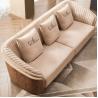 Buy cheap Curved Armrests Leather Living Room Sofas Recliner Living Room Sofa Set from wholesalers